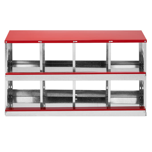 Dismantling And Installation Of Iron Red Feeding Supplies For An 8 - compartment Sloping Roof House - 5 - CJ