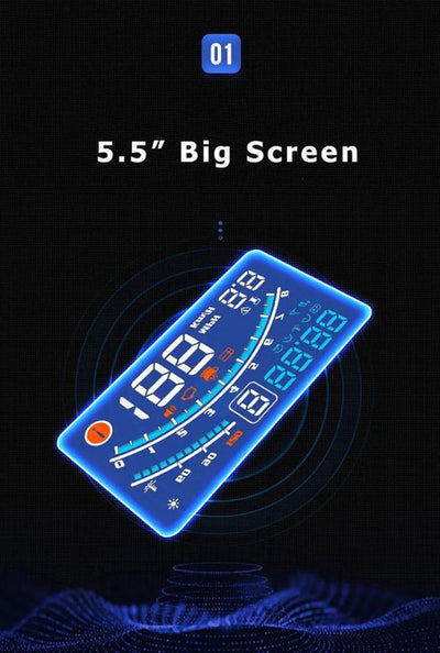 Head Display Speedometer - 5 - CJ