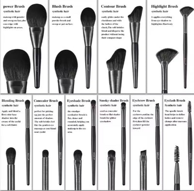 BEILI Low MOQ Ship Fast Custom High Quality Make Up Brushes Wholesale Wood Handle Premium Natural10pcs Makeup Brush - 5.0 - CJ