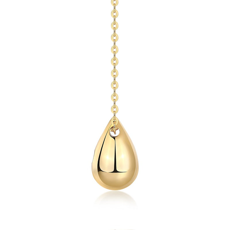 1Dreamy Water Drop - A Trendy Diamond Jewelry Necklace Pendant Set With 1-carat Moissanite S925 Sterling Silver And Gold Plating Prohibit TikTok sales