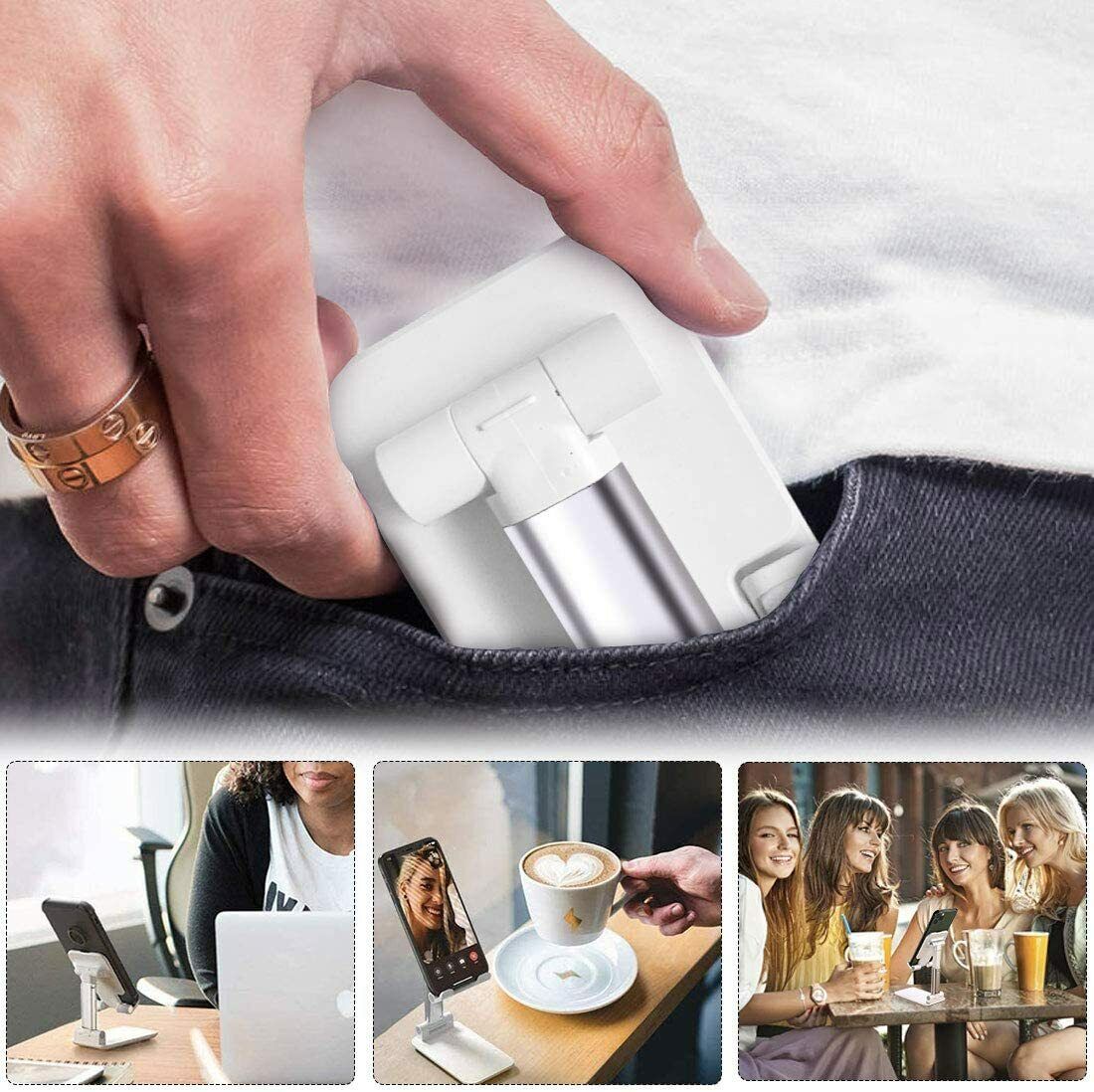 Cell Phone Stand Desktop Holder Tablet Stand Mount Mobile Phone Desktop Tablet Holder Table Cell Foldable Extend Support Desk Mobile Phone Holder Stand - 5 - CJ