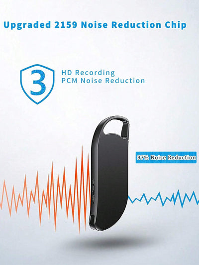 64GB Digital Voice Recorder, USB C Interface, Voice Activation And Noise Reduction, Suitable For Lectures, Meetings, Interviews, 900 Hours Of Large Capacity, Metal Casing - 5 - CJ