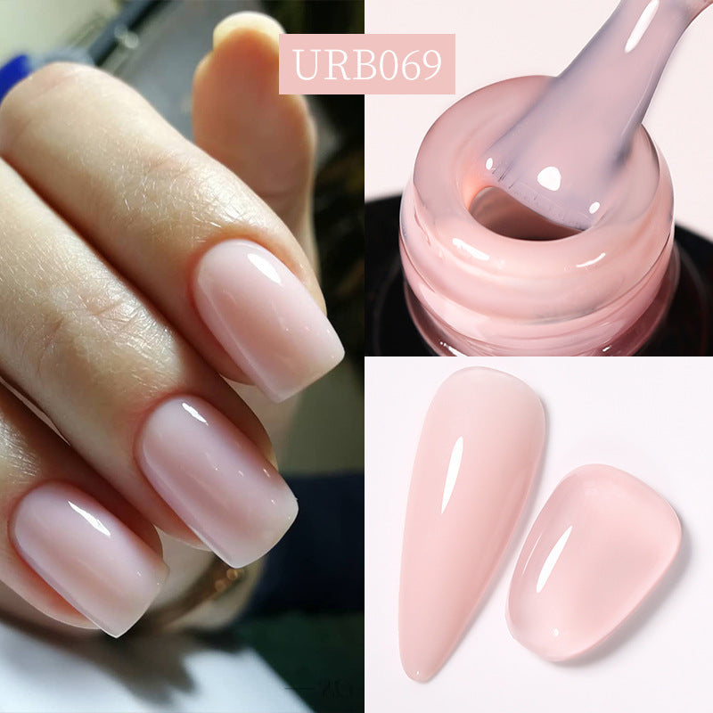 Reinforced Long - lasting No - file Base Coat With Shimmering Glitter Gel Polish - 0 - CJ