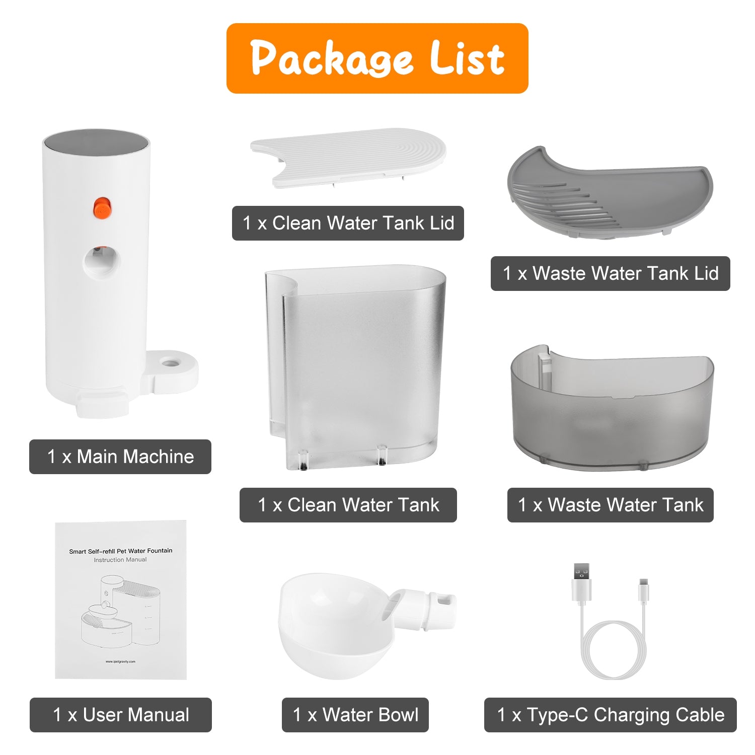 1Pc Smart Pet Water Fountain Automatic Cat Water Dispenser 3L Cordless Rechargeable Dog Water Fountain Self - Refill With 3 Adjustable Volume 3 Time Intervals Touch Control - 5 - CJ
