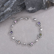 925 Sterling Silver Rainbow Love Zirconium Cat Claw Stone Chain Bracelet Female - 4 - https://x.com/titan_prim62775J