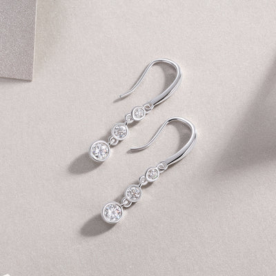 1Classic Multi - diamond Set Moissanite Silver Earrings Luxury Fashion Diamond Earrings Stud Earrings Prohibit TikTok sales - 5 - CJ
