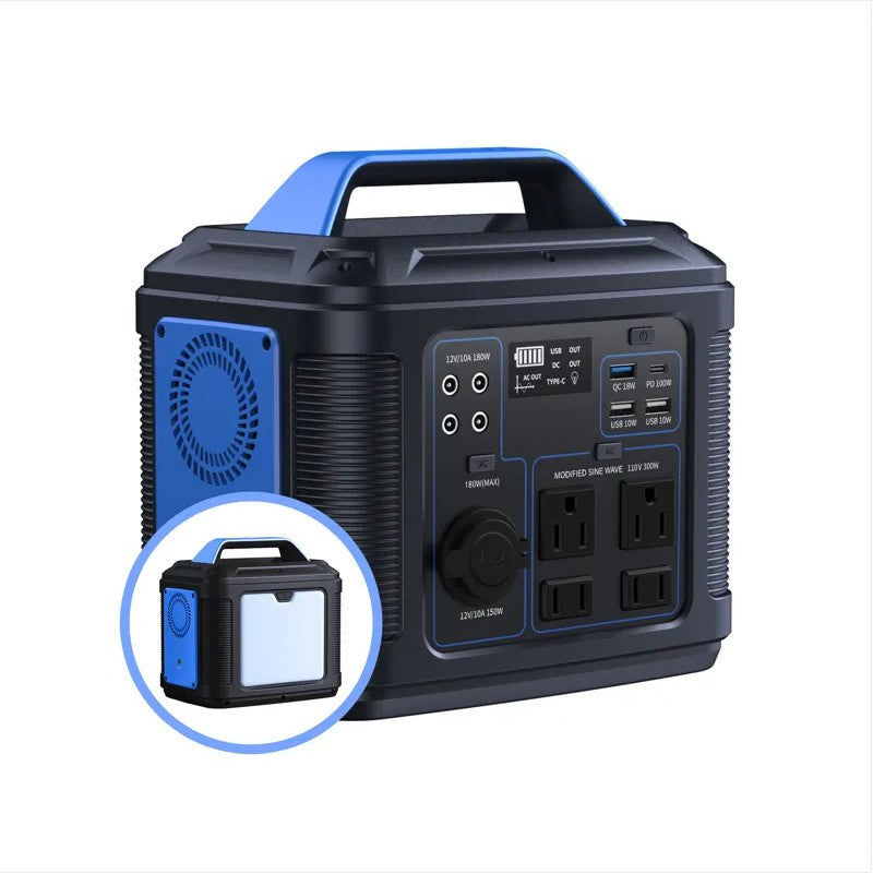 296Wh 80000mAh Lithium Battery Generator Solar For Outdoor Camping RV Home - 5 - CJ