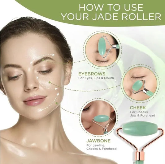 Gua Sha Board 2PCS Massage Stone For Facial Body Skincare Roller Scraping Massager Natural Resin Facial Lifting Scraper Neck Anti Wrinkle Massager Tool - 5 - CJ