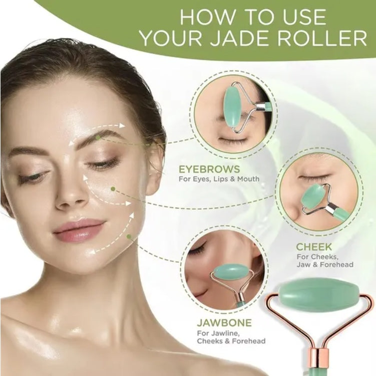 Gua Sha Board 2PCS Massage Stone For Facial Body Skincare Roller Scraping Massager Natural Resin Facial Lifting Scraper Neck Anti Wrinkle Massager Tool - 5 - CJ