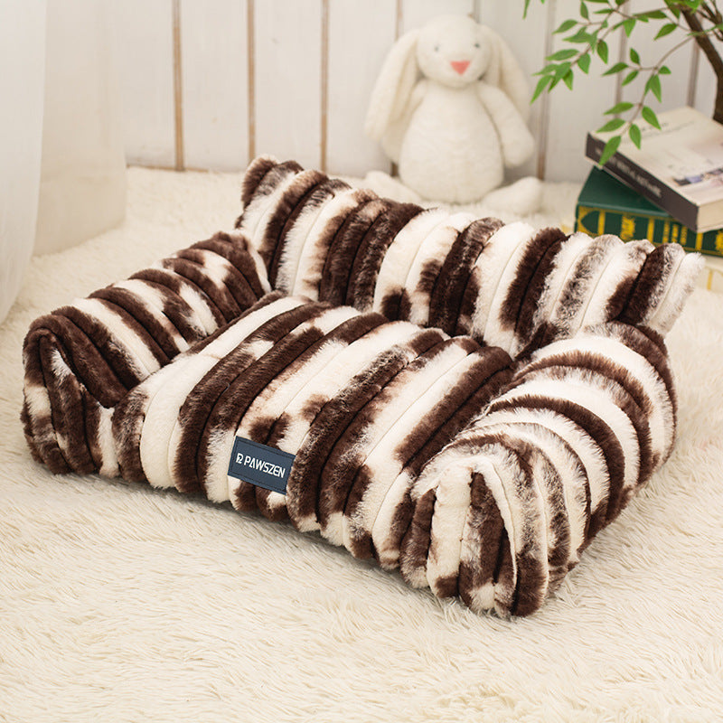 Large Pet Sofa Bed Plush Pet Bed - 0 - CJ