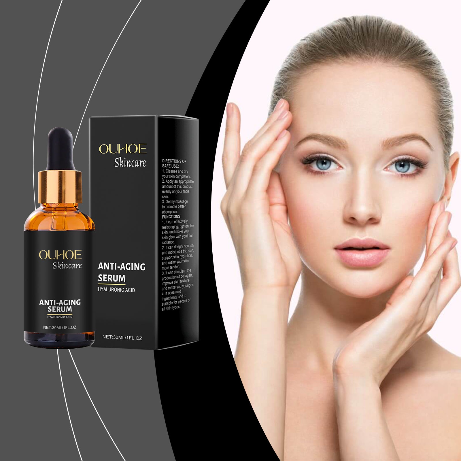 OUHOE Facial Moisturizing Essence, Gently Care Facial Skin And Rejuvenate Skin - 5 - CJ
