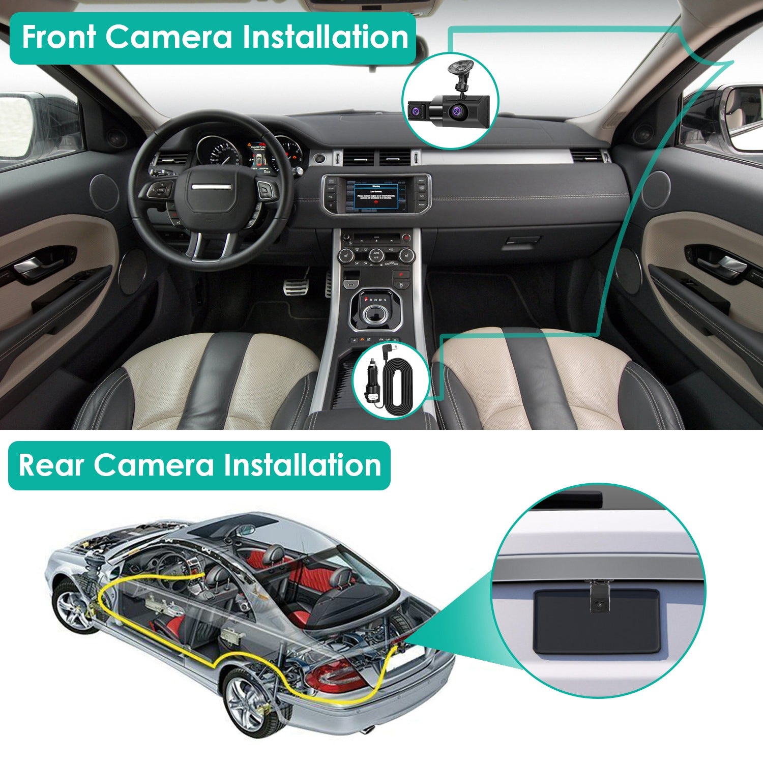 2K Car DVR 3 Channel Dash Cam Camcorder Camera Recorder With 140 Degree Angle GPS WiFi Night Vision G - sensor Loop Recording Parking Monitor - 5.0 - cjdropshipping