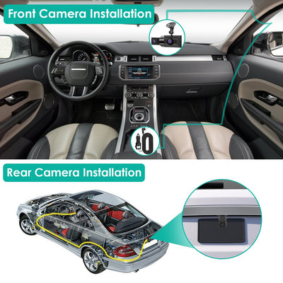 2K Car DVR 3 Channel Dash Cam Camcorder Camera Recorder With 140 Degree Angle GPS WiFi Night Vision G - sensor Loop Recording Parking Monitor - 5.0 - cjdropshipping