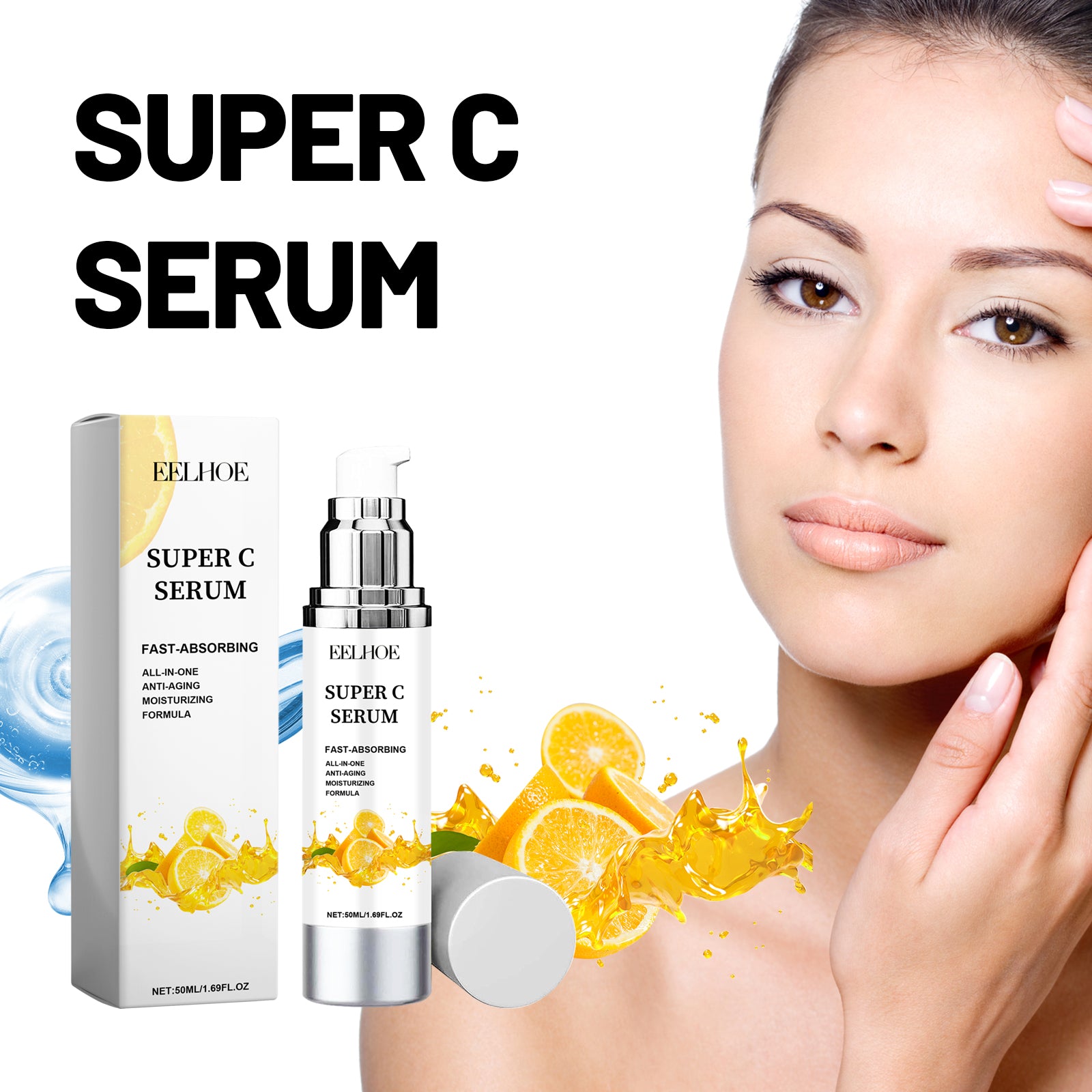 EELHOE Super C Serum, Refresh The White Skin Hydrating Moisture Soft Delicate Skin Essence - 5 - CJ