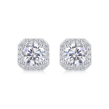 1Heart Rose Luxury Fashion Diamond Earrings Stud Set With Mosan Diamond Silver Ornaments Prohibit TikTok sales - 5 - CJ