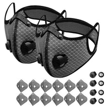 Sport Mask Cycling Face Mask Activated Carbon Filter Breathing Valves With Filter - 5 - CJ