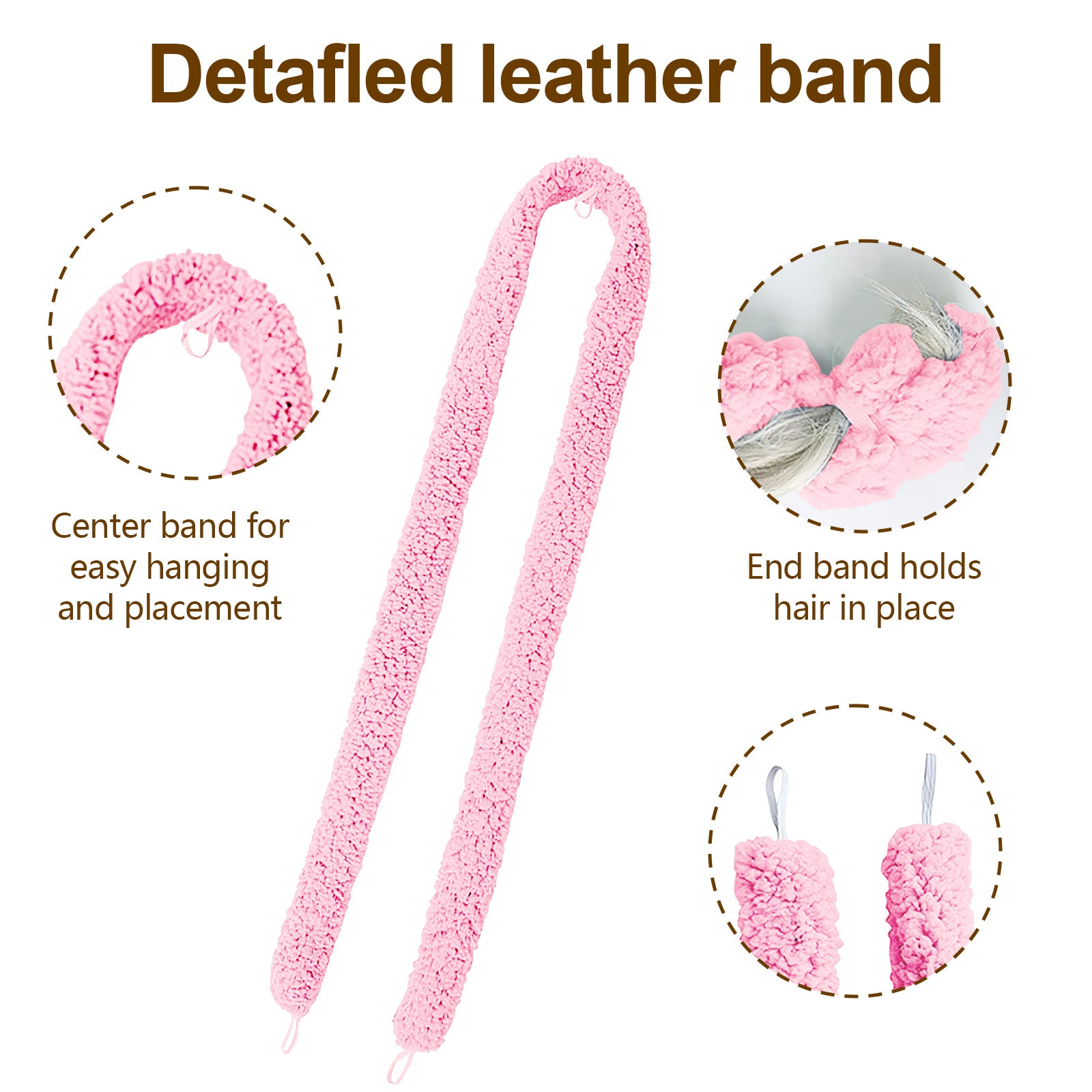 Satin Heatless Hair Curler, Lazy Natural Soft Wave DIY Heatless Curls For Sleep In Overnight, For All Hair Types - 5 - CJ