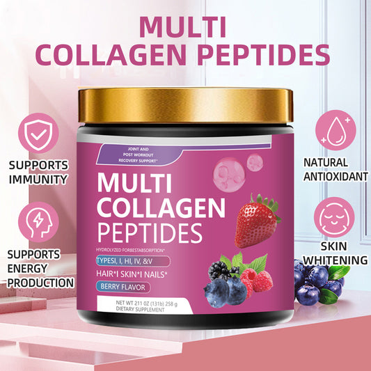 OEM ODM Private Label Multi Collagen Peptides Gummies Bottle Immune Support Custom Supplement Factory - 4 - CJ
