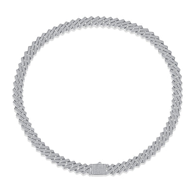 1Man Luxury Fashion Mosan Diamond S925 Silver Necklace Comparable To Natural Diamonds Prohibit Tk Sales - 5 - CJ