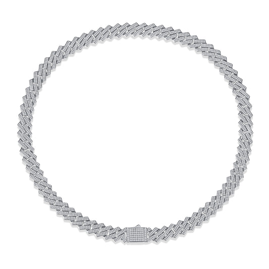 1Man Luxury Fashion Mosan Diamond S925 Silver Necklace Comparable To Natural Diamonds Prohibit Tk Sales - 5 - CJ