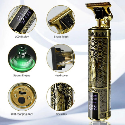 Beard Trimmer Hair Clippers Cordless Hair Cutting Kit Barber Shaving Machine For Men USB Rechargeable 1 PCS - 5 - CJ