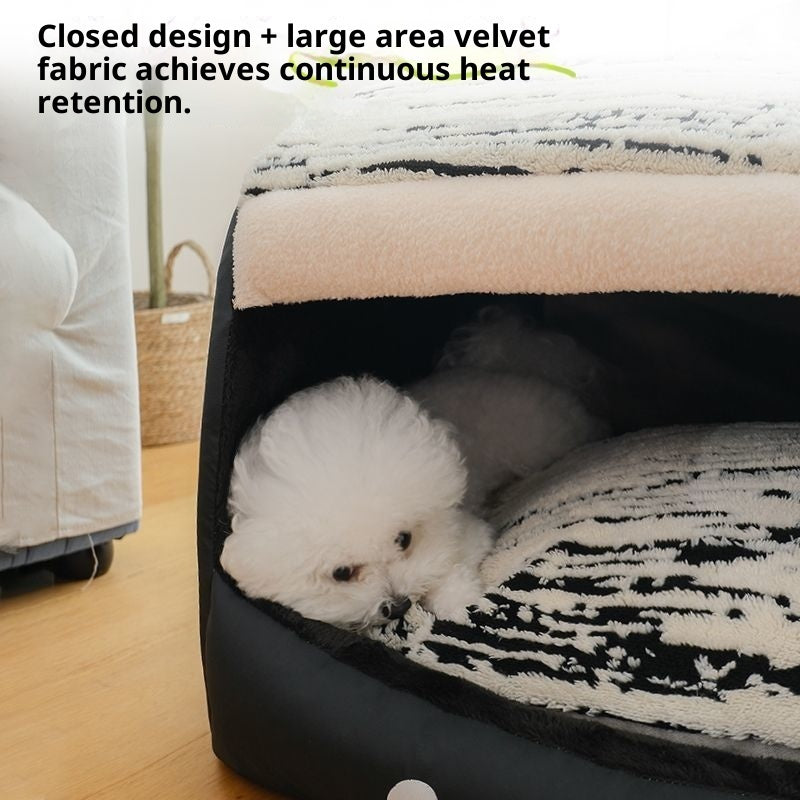 Enclosed Tent Warm Removable And Washable Cat Nest - 0 - CJ