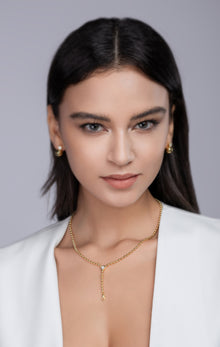 1Time Interlaced - A Trendy Diamond Jewelry Necklace Pendant Set With 0.5 - carat Moissanite S925 Sterling Silver And Gold Plating Prohibit TikTok sales - 5 - cjdropshipping