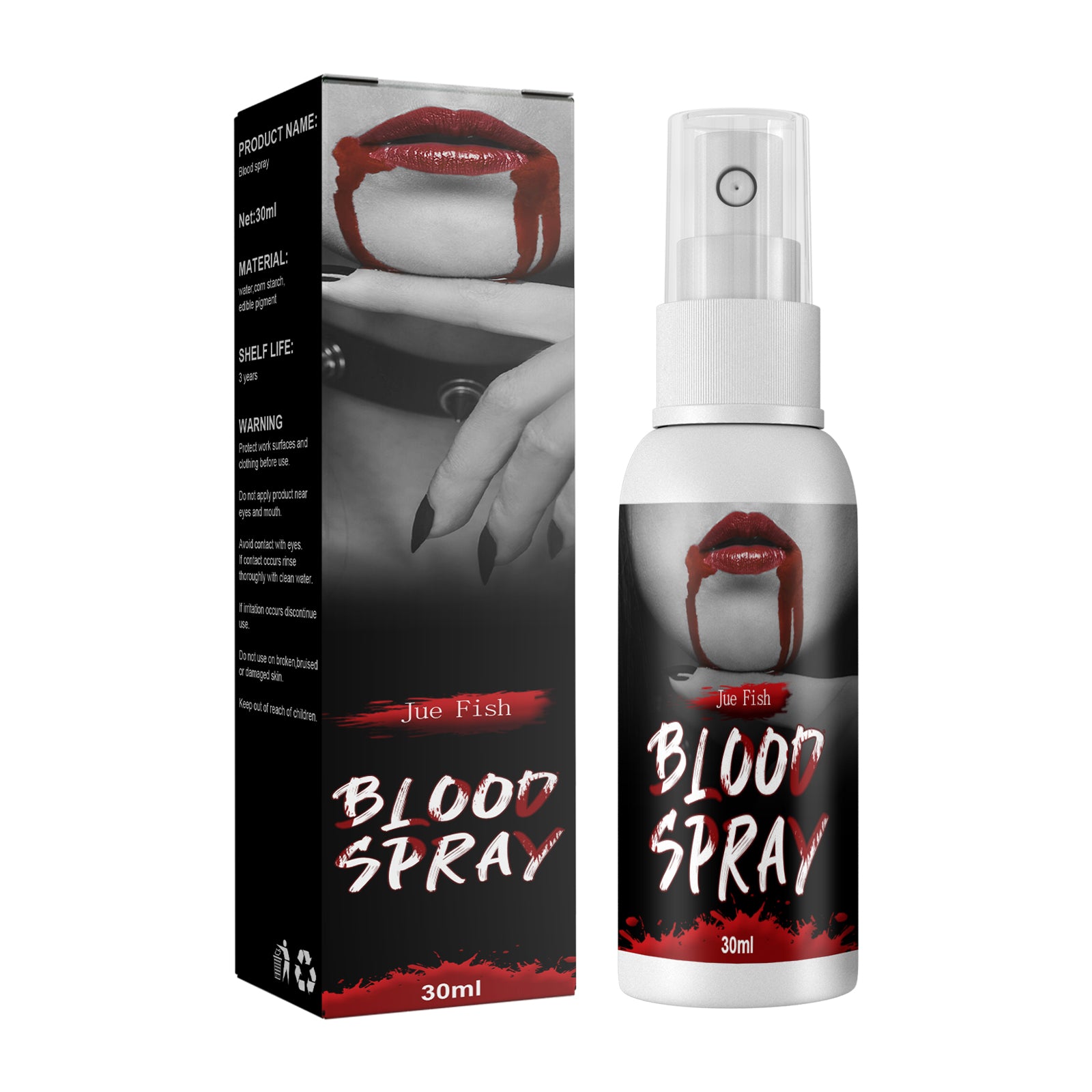 Jue Fish Plasma Spray Plasma Fake Blood Vampire Zombie Blood Simulation Blood Decoration Film And Television Makeup Props - 5 - CJ