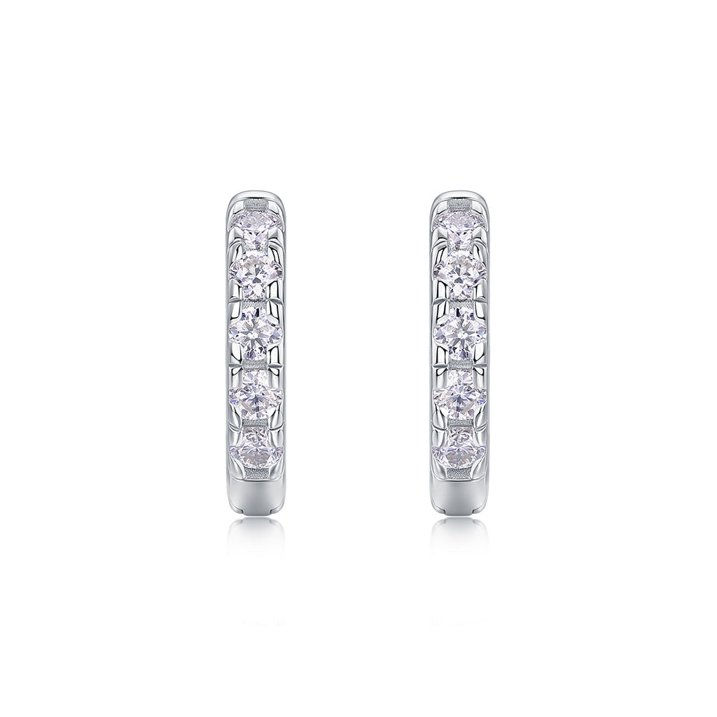 Summer Iced Tea - Fashionable And Luxurious Diamond Jewelry Set With Moissanite S925 Sterling Silver And Platinum-plated Stud Earrings