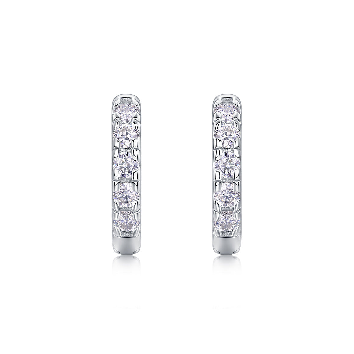 Summer Iced Tea - Fashionable And Luxurious Diamond Jewelry Set With Moissanite S925 Sterling Silver And Platinum-plated Stud Earrings