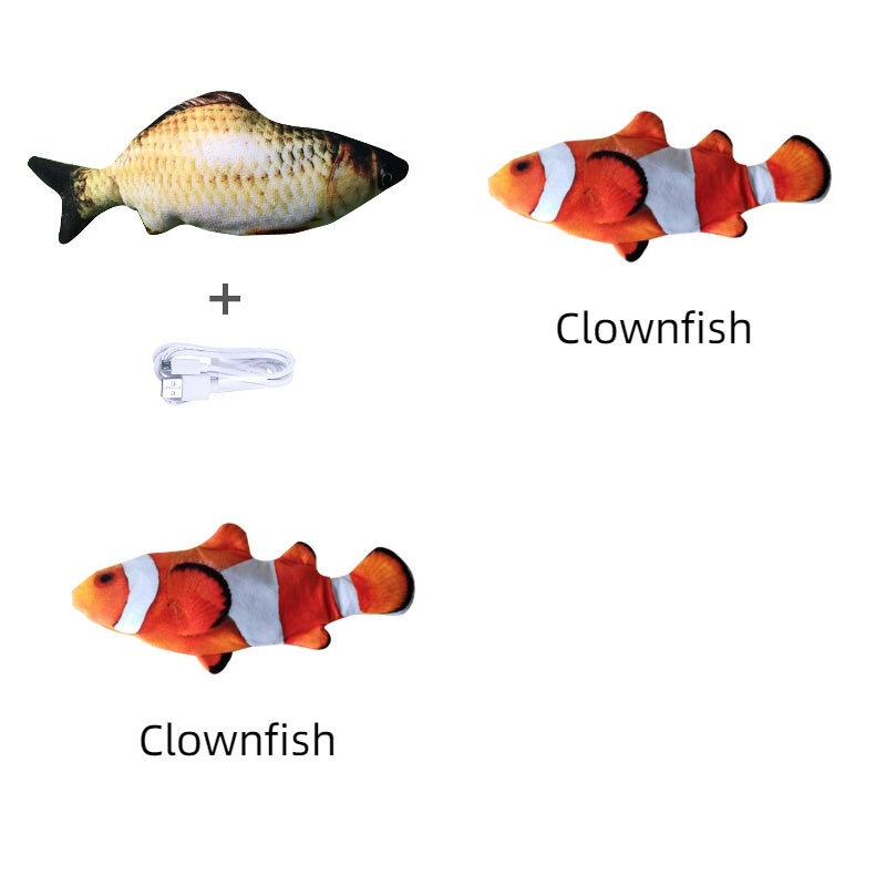 Without Cat Nip Version - Electric Jumping Fish Simulation Electric Fish Toy - 0 - CJ - Set I - CJWJWJMR00725 - Set I