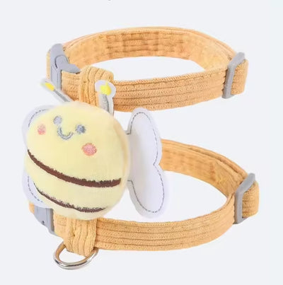 Kitten Harness Vest With Wing Decoration, Strap Set For Cats And Small Dogs, Adjustable Pet Cat Harness Accessories - 5 - CJ