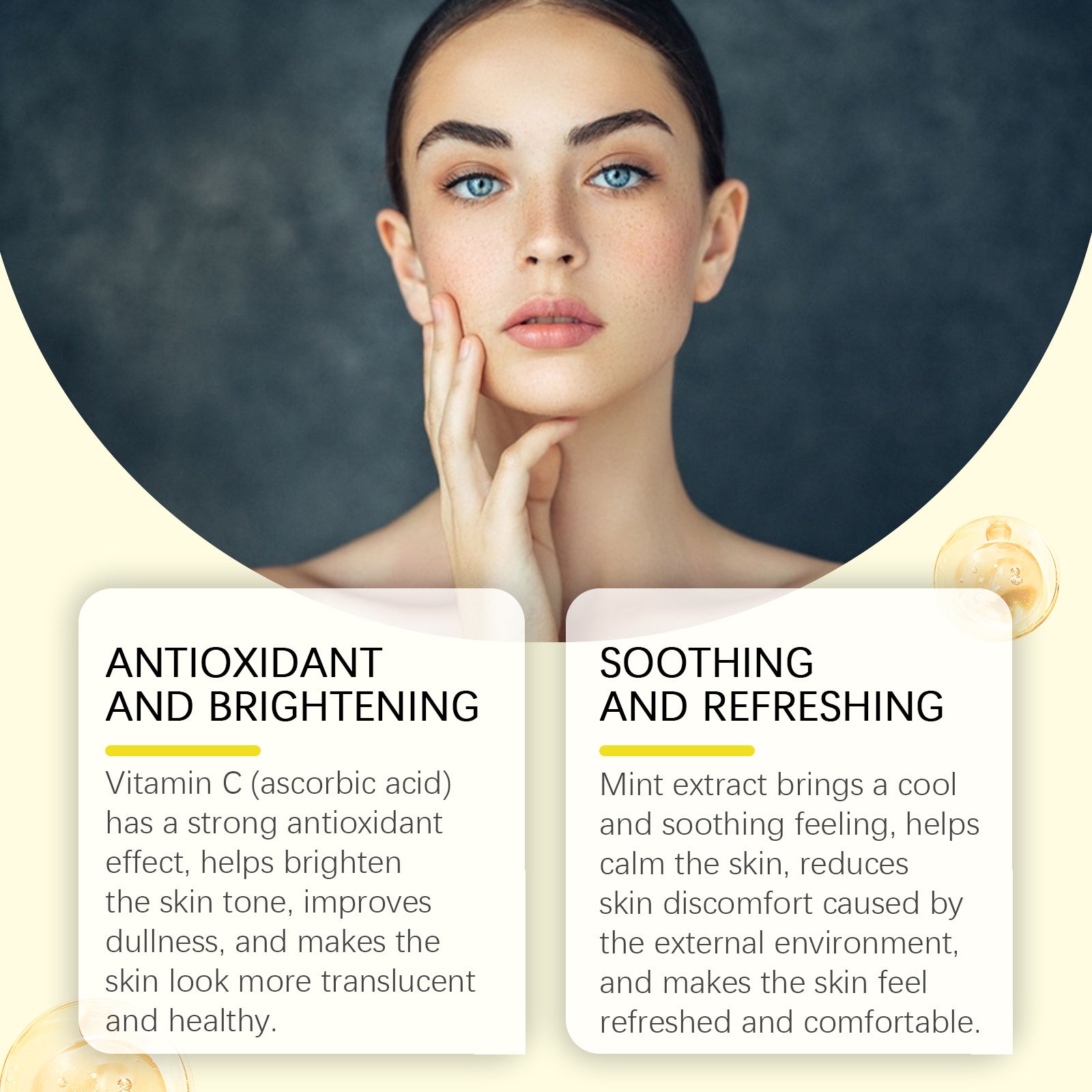 OUHOE Moisturizing Essence, Moisturizing And Gently Moisturizing Facial Skin Brightening And Smoothing Fine Lines Essence - 5 - CJ