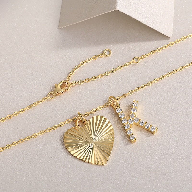 1Heart Secret - A Fashionable And Trendy Necklace Pendant Diamond Jewelry Necklace Set With 1 - carat Moissanite S925 Sterling Silver And Gold Plating Prohibit TikTok sales - 5 - cjdropshipping