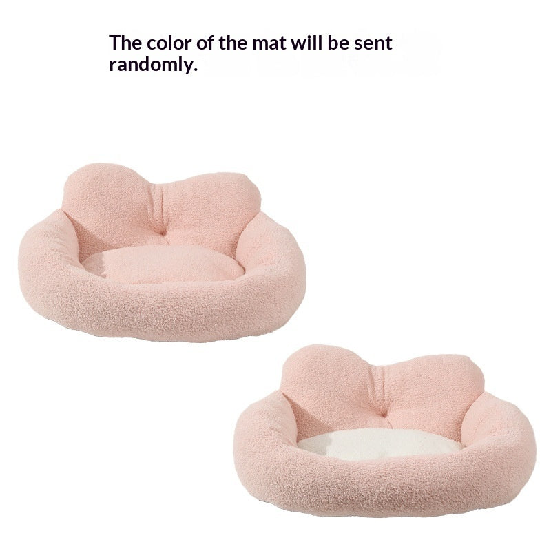 Winter Dog Teddy Fleece Heart - shaped Bed Removable And Washable - 0 - CJ