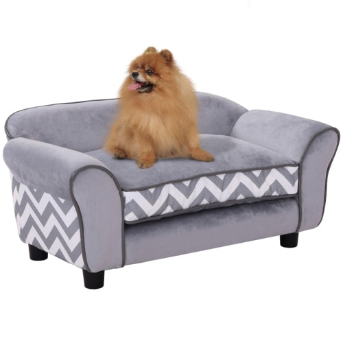 PawHut Dog Sofa Bed For XS - Sized Dogs, Cat Sofa With Soft Cushion, Pet Chair Lounge With Washable Cover, Removable Legs, Wooden Frame - 5 - cjdroshippping
