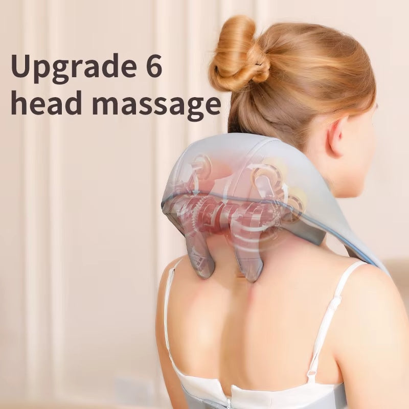 Electric Shiatsu Neck And Shoulder Massager Pillow Gift Idea For Men & Women Portable Neck Massage Pillow - 5 - CJ
