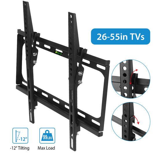 1Pc TV Wall Mount Tilt Dual Arm TV Mount Brackets Maximum VESA 400x400mm For 26 - 55in TVs - 5 - CJ