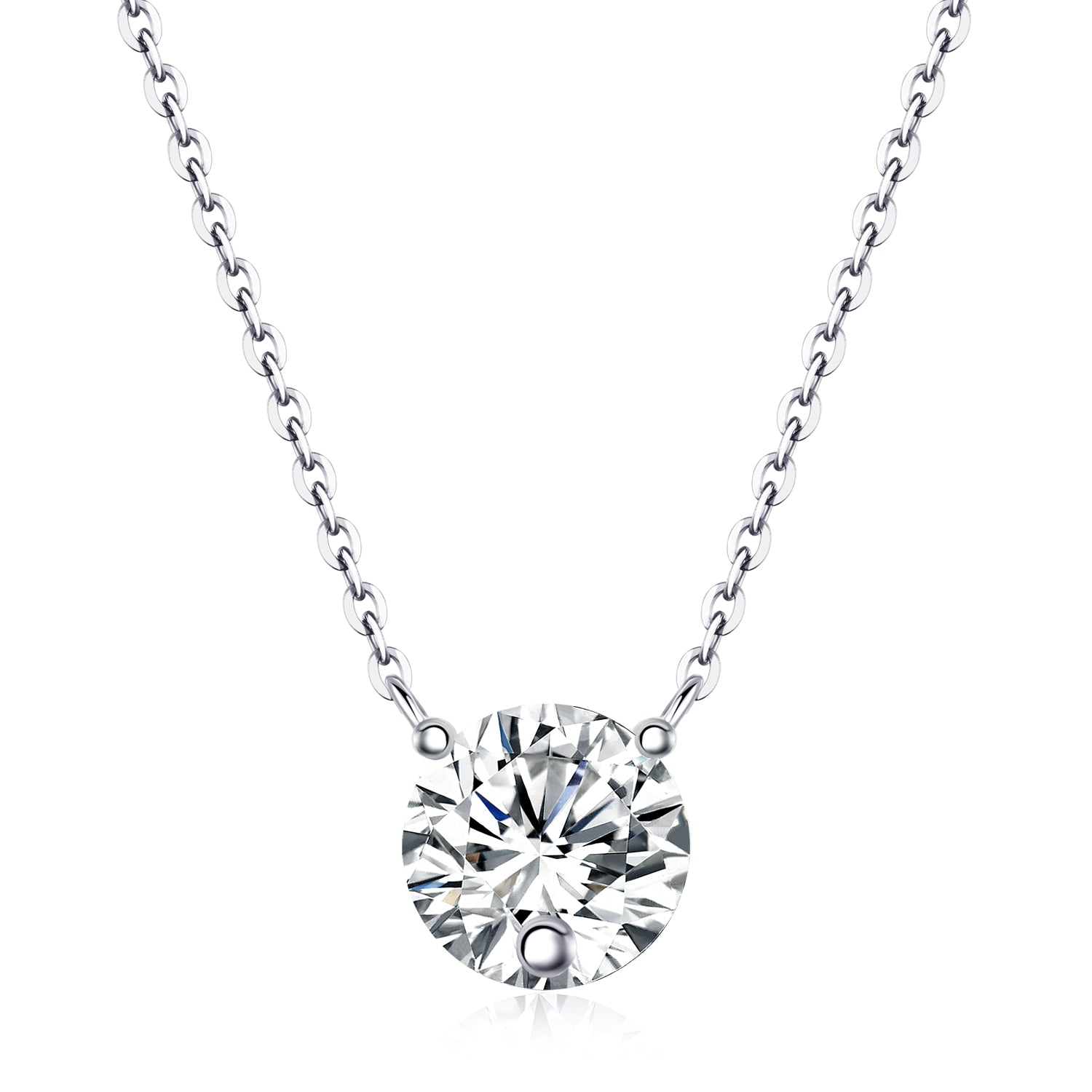 1Love Of Time - A Fashionable And Luxurious Diamond Jewelry Piece Set With 2-carat Moissan Diamond S925 Sterling Silver And Platinum-plated Pendant Prohibit TikTok sales