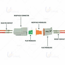 1600PC Deutsch DT Connector Plug With Genuine Deutsch Crimp Tool Auto Marine - 5 - CJ