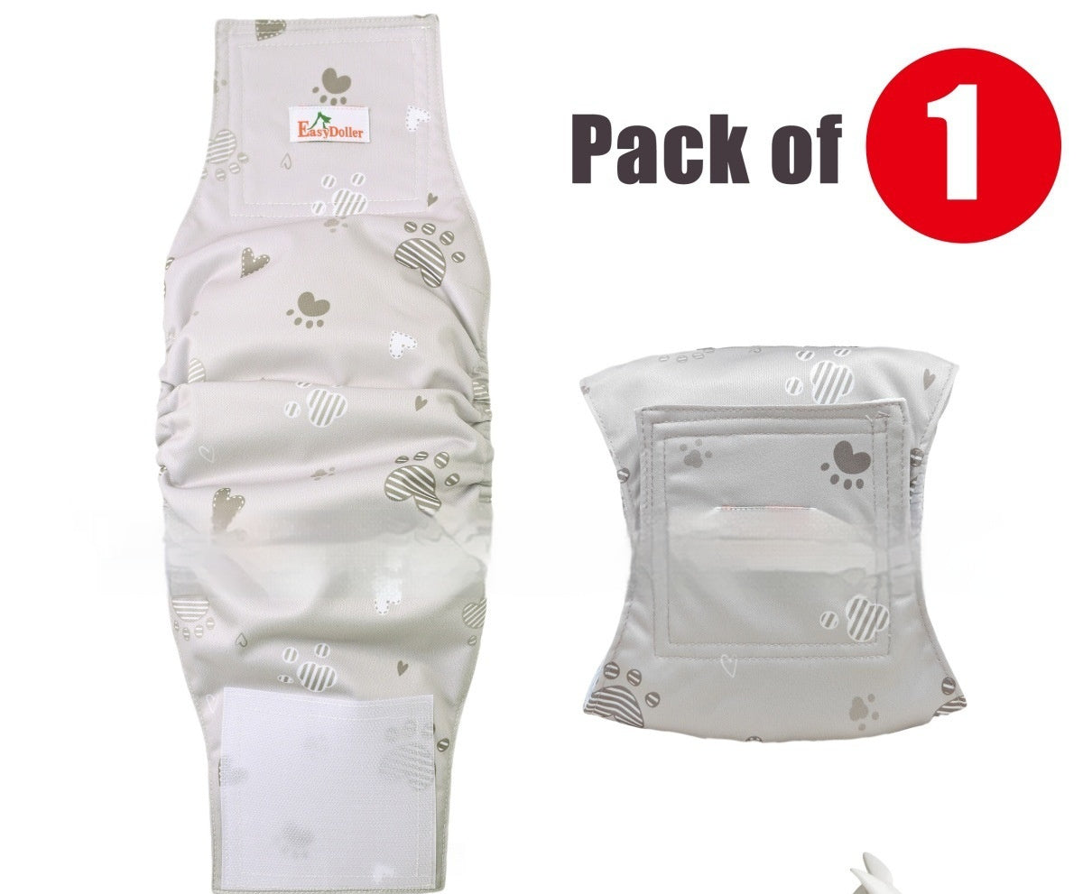 Pet Washable Physiological Dog Diaper Pants - 0 - CJ - Apricot - L - CJYD223173418RI