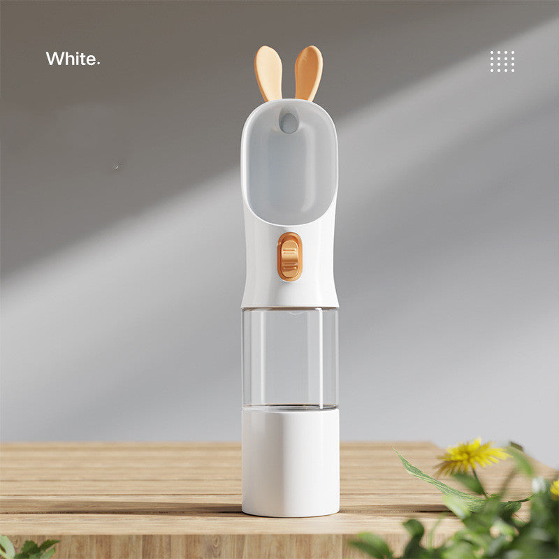 Pet Water Bottle Travel Bottle Pet Cat And Dog Water Bottle - 0 - CJ - White - Water and food cup - CJGY151710204DW