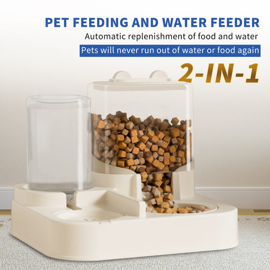 Transparent And Visible Pet Feeding And Drinking Dispenser, Automatically Refilling Food And Water, Caring For Every Moment, Allowing Owners To Travel Easily And Pets To Enjoy Worry Free Eating - 5 - CJ