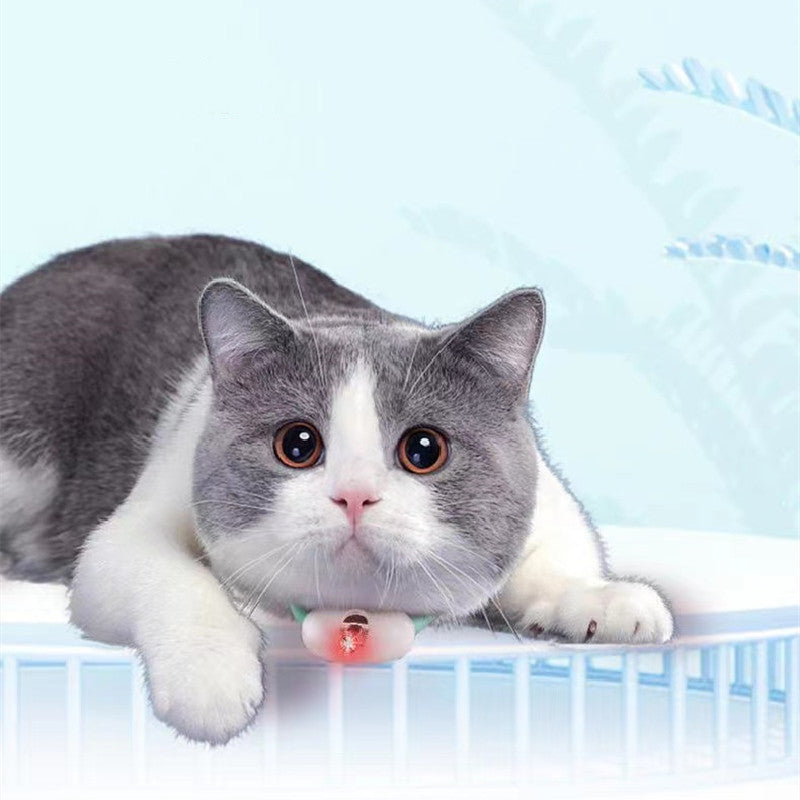 Automatic Cat Toy Smart Laser Teasing Cat Collar Electric USB Charging Kitten Amusing Toys Interactive Training Pet Items - 0 - CJ