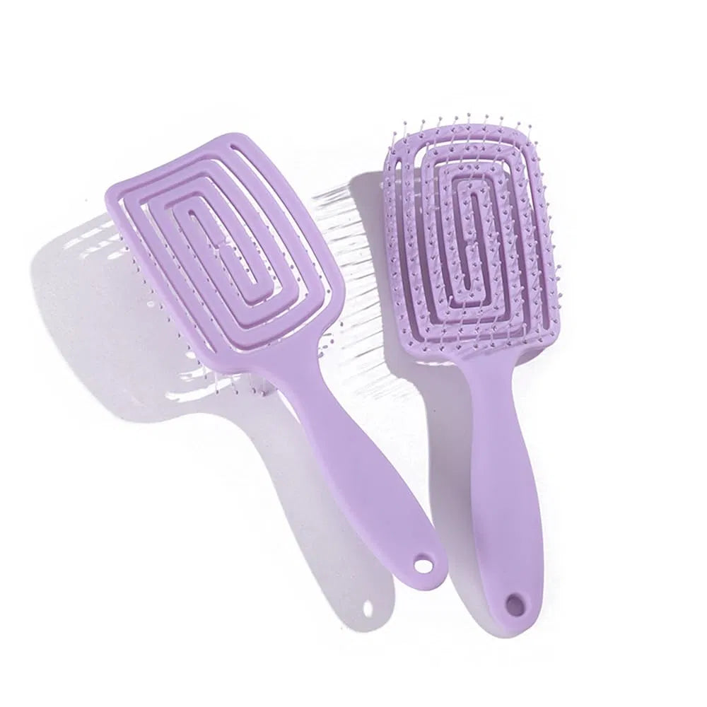 2PCSCurl Hair Brush, Curly Defining Brush, Vented Hair Brush For Shaping, Detanging And Defining Curls For Women And Men Less Pulling - 5 - CJ
