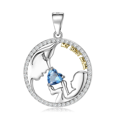 S925 Sterling Silver Mom&baby Necklace Mother's Day Series Ins Style Sweater Chain - 4 - https://x.com/titan_prim62775J