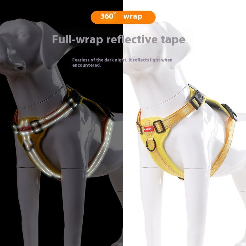 Large, Medium And Small Dog Chest Harness Traction Rope - 0 - CJ