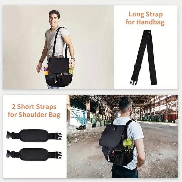 Car Front Seat Organiser Bag [Updated ] Dedicated Tablet And Laptop Storage Stable Side Strap Soft Adjustable Shoulder Strap And Hardened Strap Buckle Your Office Away From The Office - 5 - CJ