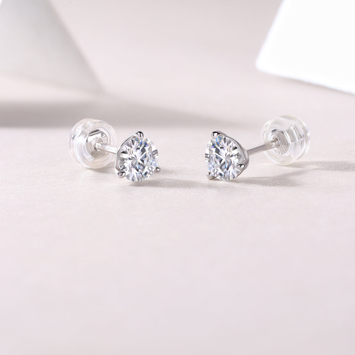 1Freeze Frame Luxury Fashion Diamond Earrings Stud Set With Mosan Diamond Silver Jewelry Prohibit TikTok sales - 5 - CJ
