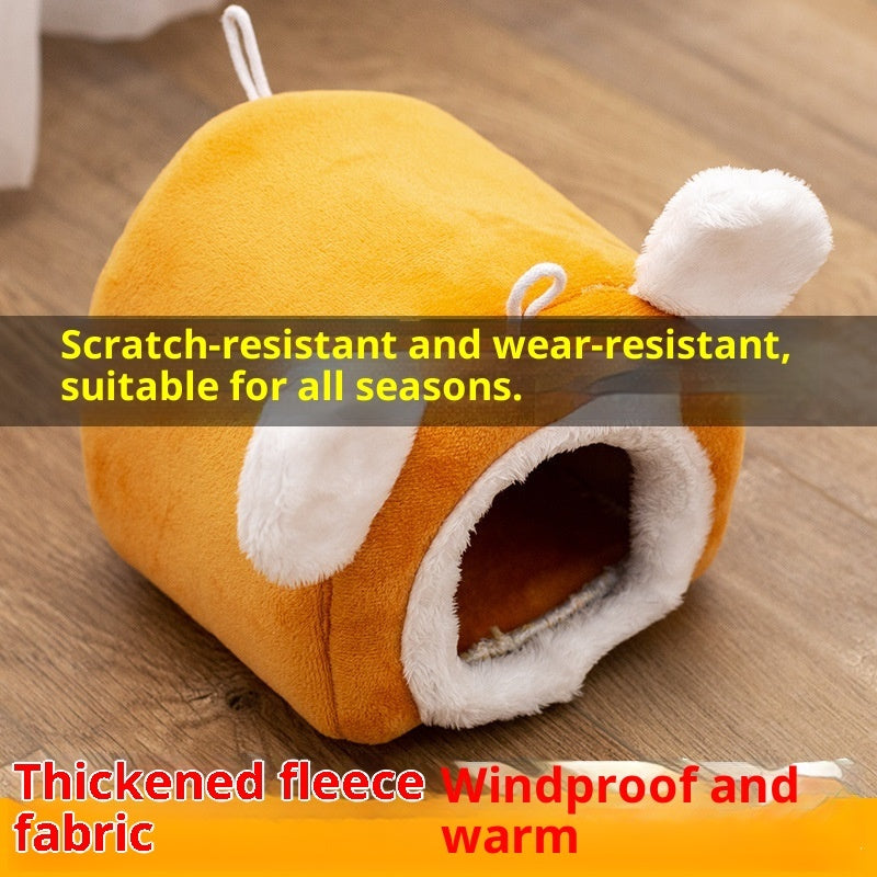 Thick Small Pet Bed Cute Warm Bird Nest - 0 - CJ